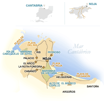 Mapa entorno de Noja