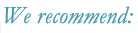 We recommend