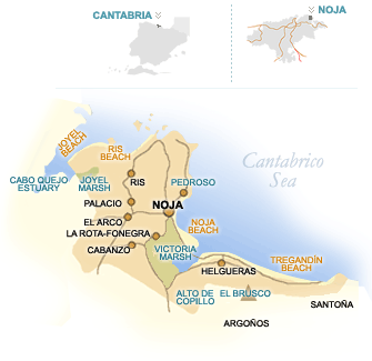 Map of Cantabria